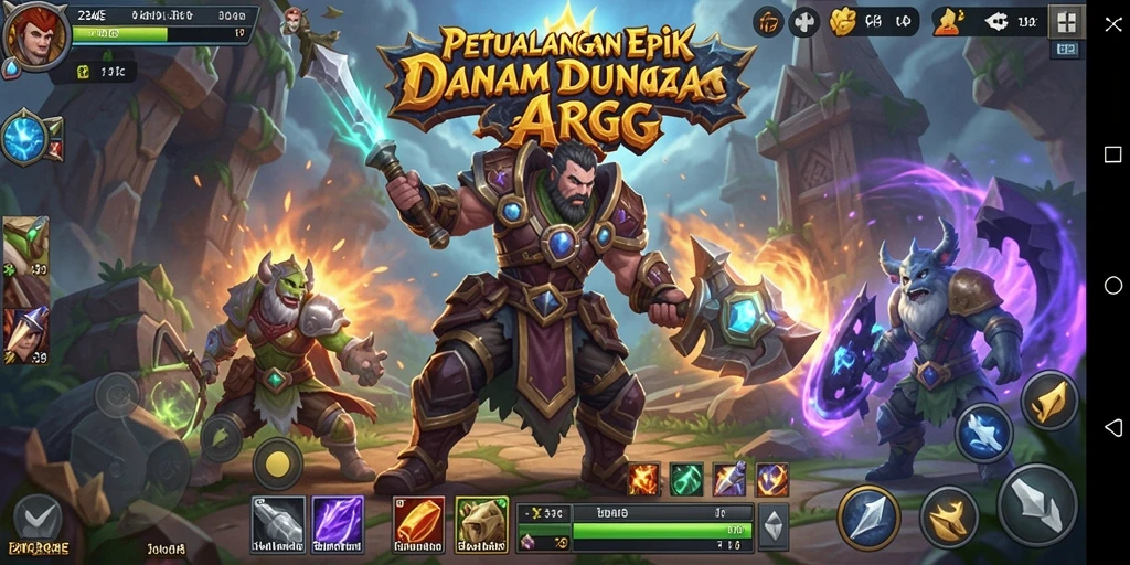 Gameplay seru dalam dunia 234E yang luas dan menantang.