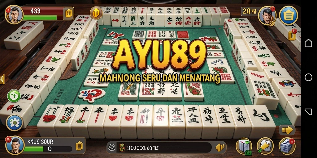 Tampilan gameplay AYU89 yang menarik dalam permainan Mahjong.