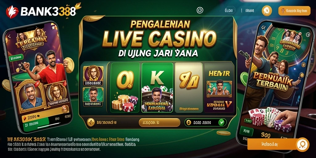 Tampilan permainan Live Casino yang memukau di BANK338.
