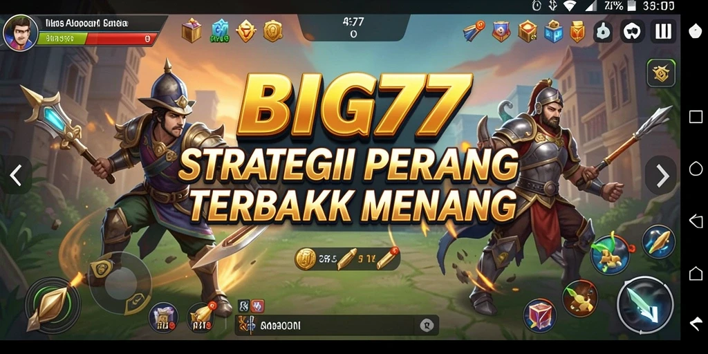 Tangkapan layar BIG77 menunjukkan pertempuran strategis yang mendebarkan.