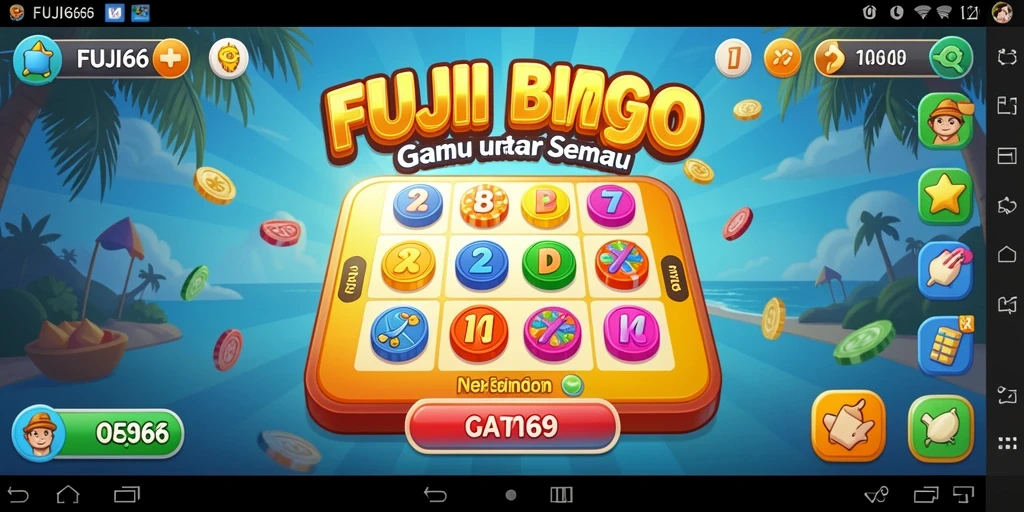 Tampilan gameplay seru di FUJI66 dengan suasana Bingo.