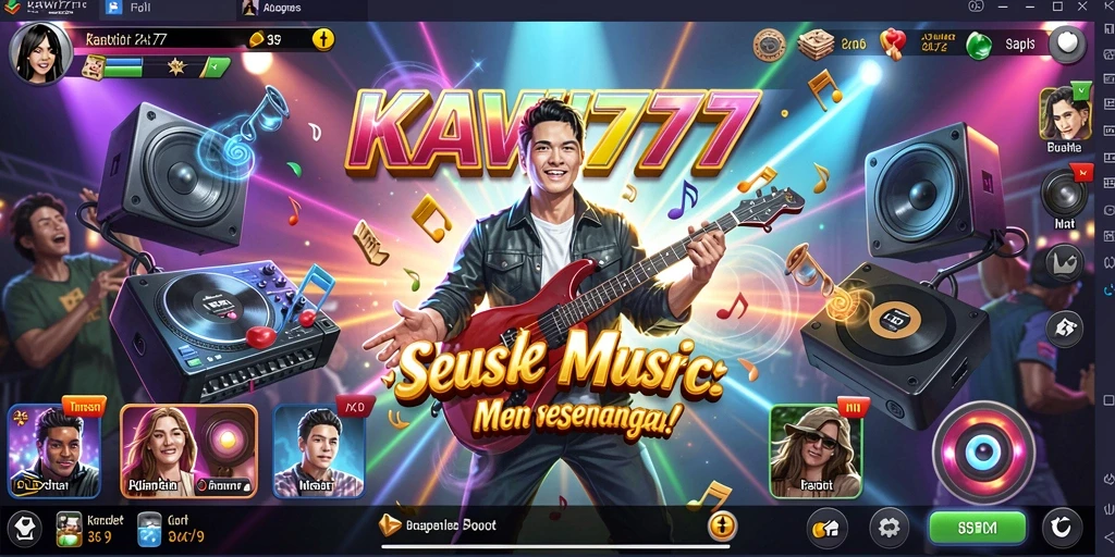 Screenshot gameplay KAWI777 menampilkan keseruan bermain musik.