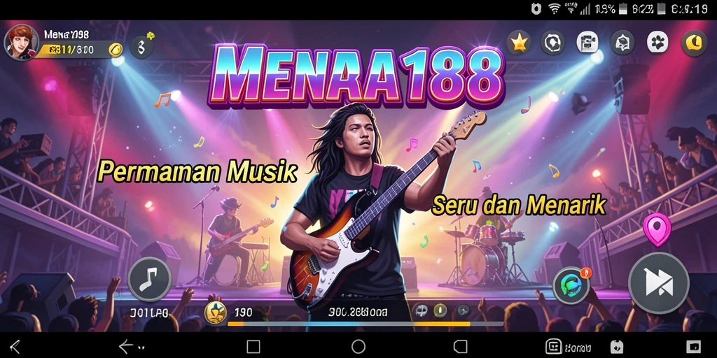Screenshot gameplay MENARA188 dengan momen seru saat bermain musik.