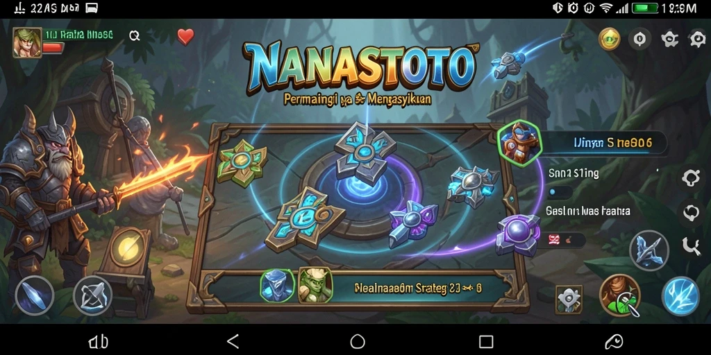 Tangkapan layar utama NANASTOTO menampilkan gameplay strategis yang mendebarkan.