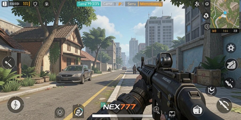 Tampilan gameplay seru NEX777 dengan aksi tembak-menembak yang intens.