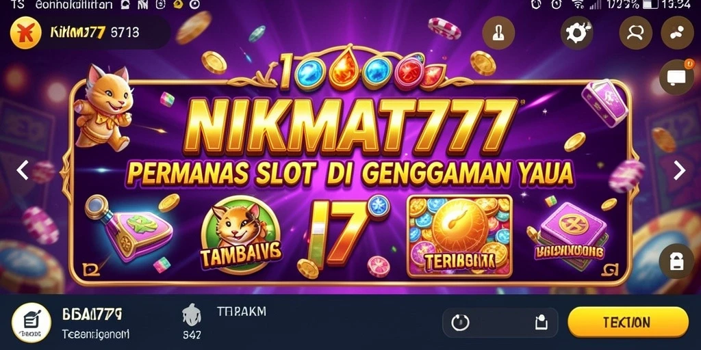 Tampilan seru gameplay Slot di NIKMAT777 yang memukau.