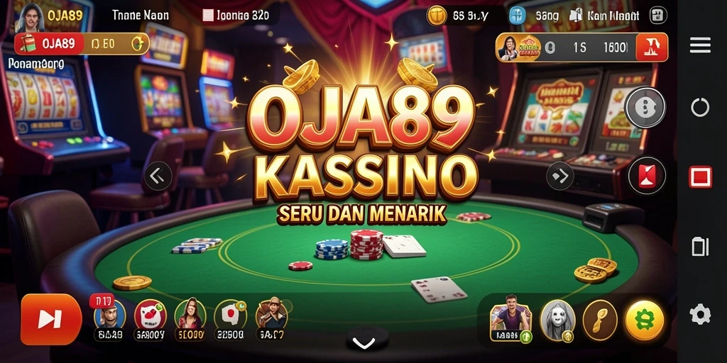 Tampilan gameplay seru dalam OJA89 dengan berbagai permainan kasino.