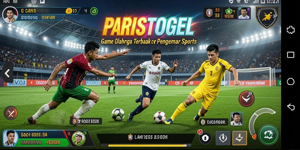 Tampilan menarik dari gameplay olahraga yang mendebarkan dan menantang.