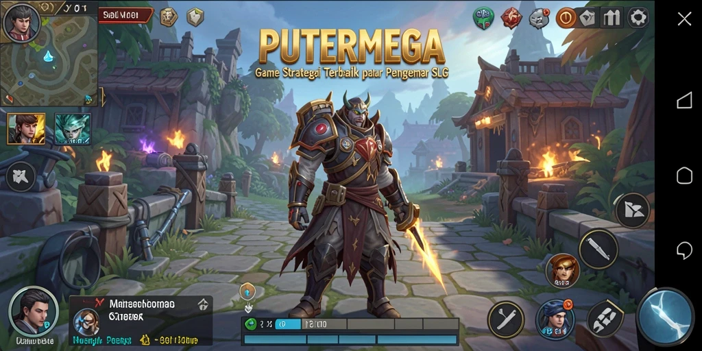 Screenshot PUTERMEGA menampilkan aksi pertempuran strategis yang mendebarkan.