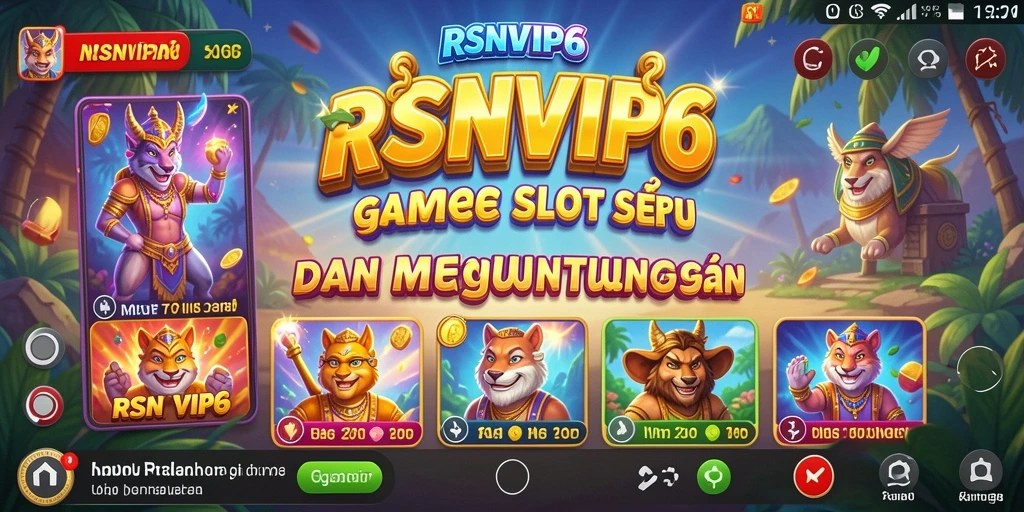 Screenshot menampilkan gameplay seru dari game Slot RSNVIP6.