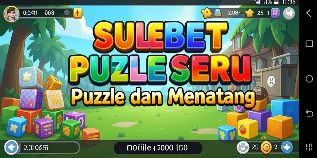 Gameplay SULEBET dengan teka-teki menantang dan desain menarik.