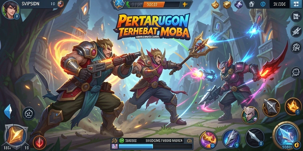 Tangkapan layar gameplay seru dari SVIPSIDN, nikmati pertarungan tim.