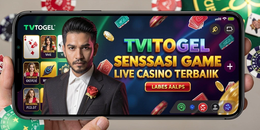 Tampilan langsung permainan Live Casino TVTOGEL yang menarik.