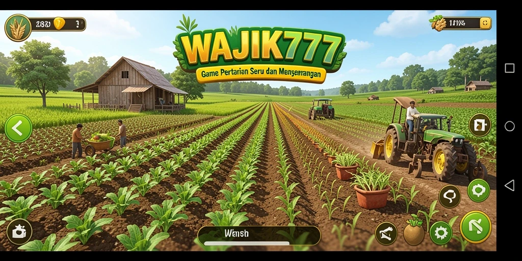 Tampilan gameplay WAJIK777 yang menarik dalam bertani.